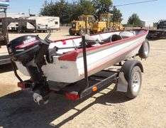 E-703  14' Aluminum Boat + Trailer