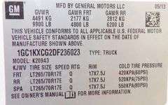 E-1485 2013 Chevy 2500 HD 4X4 Pickup