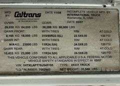 R-309 2008 International PayStar 5500 I Dump Truck