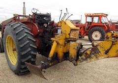E-1267 McCormick Farmall 806 Tractor W/ Backhoe Attachment