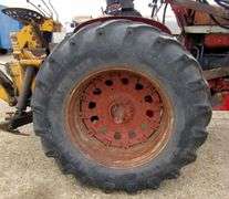 E-1267 McCormick Farmall 806 Tractor W/ Backhoe Attachment