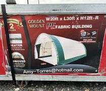 R-217 Unused 20'x30' Fabric Building