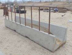 E-1421  Portable Concrete Feed Bunk