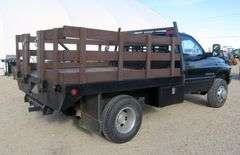 E-1438 2001 Dodge Ram 3500 Flatbed Pickup