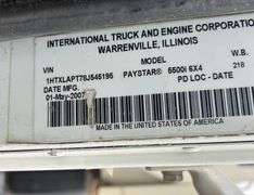 R-309 2008 International PayStar 5500 I Dump Truck