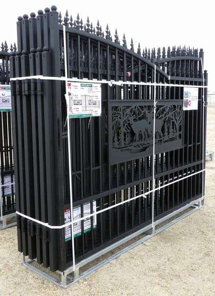 P-263  Metal Farm Driveway Gate  / One Set