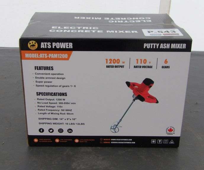 P-543 Hand Held Electric Concrete Mixer