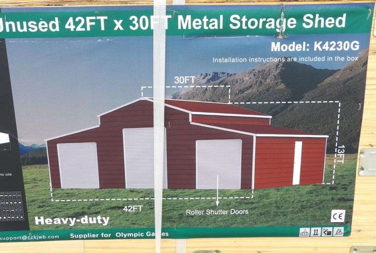 P-258  Metal Storage Shed
