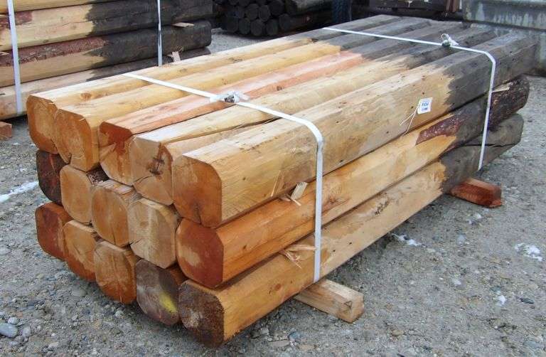 P-634   Wooden Fence Posts (15)