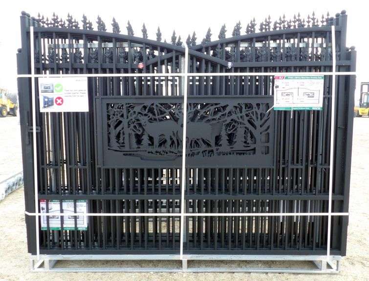 P-269  Metal Farm Driveway Gate  / One Set