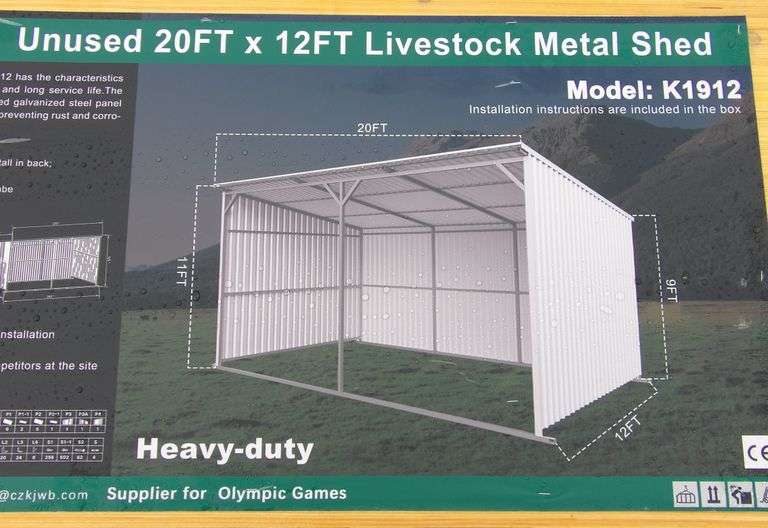 P-257  Livestock Metal Shed