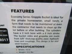 P-454  Wolverine Skid Steer Grapple Bucket