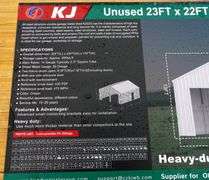 P-242  Double Garage Metal Shed