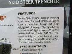 P-547  Wolverine Skid Steer Trencher