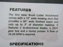 P-492 Wolverine Skid Steer Brush Mower