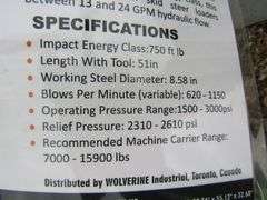 P-482  Wolverine Skid Steer Post Driver