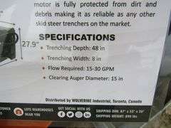 P-476  Wolverine Skid Steer Trencher