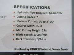 P-492 Wolverine Skid Steer Brush Mower