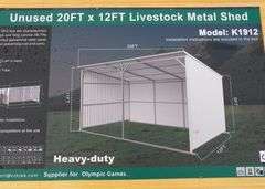 P-256 Livestock Metal Shed