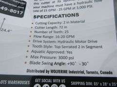 P-445  Wolverine Skid Steer Sickle Bar Mower