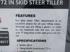 P-444  Wolverine 72" Skid Steer Tiller