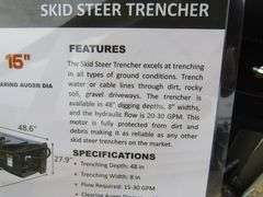 P-476  Wolverine Skid Steer Trencher
