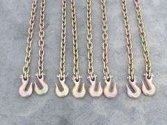 P-559  Chains w/Hooks (4) 5/16"x20'