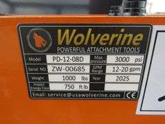 P-482  Wolverine Skid Steer Post Driver