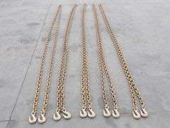 P-564  Chains w/Hooks  (5) 3/8"x20'