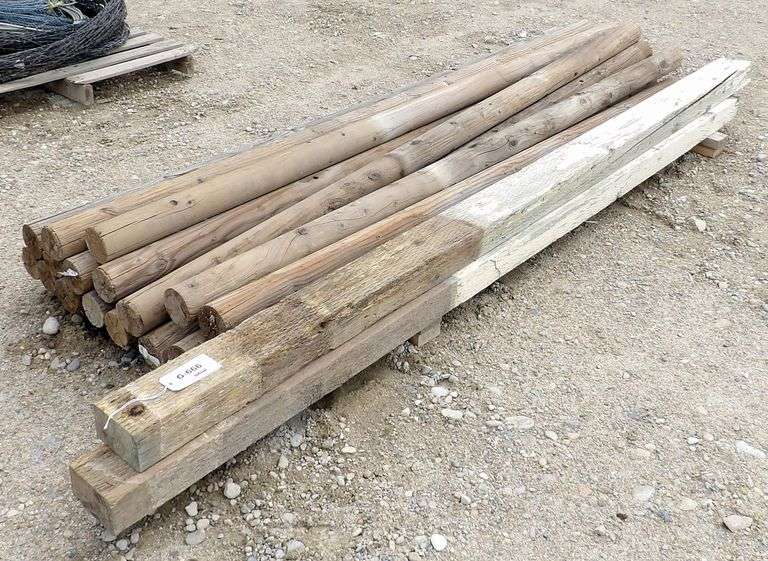 G-666 Round Posts & Treated Lumber - Pickett Auction Service