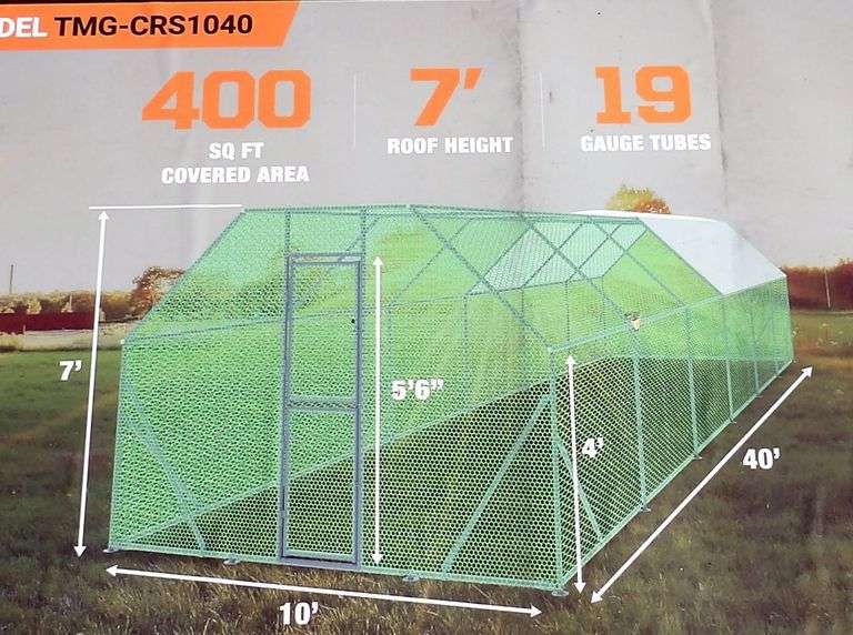 G-912 TMG Chicken Run Shelter Coop