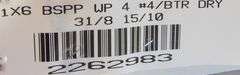 G-771 BSPP 1X6 Lumber