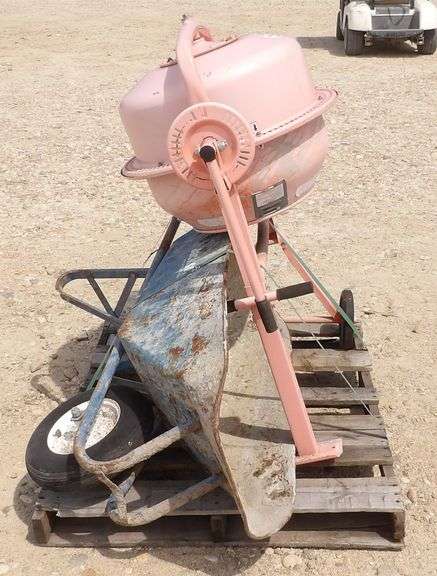 R-629  Cement Mixer + Wheel Barrow