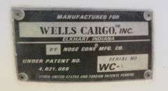 R-1142 1987 Wells Cargo Trailer