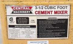 R-685  Central Machinery Cement Mixer