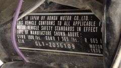 R-479 1976 Honda Goldwing Windjammer III Motorcycle