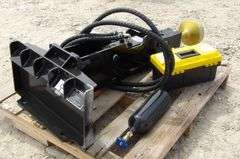 R-955 Mini Skid Steer Post Pounder