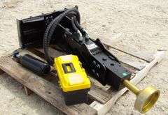 R-955 Mini Skid Steer Post Pounder