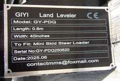 R-1021 Mini Skid Steer Land Leveler