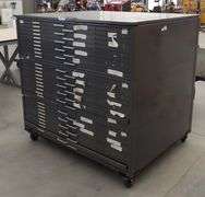 R-1138 Rolling Map/Document File Cabinet