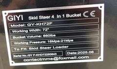 R-1009 Skid Steer 4 in 1 Bucket