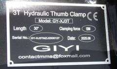 R-1023 Hydraulic Thumb