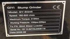 R-1018 Skid Steer Stump Grinder