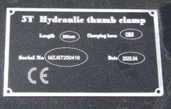 R-1019 Hydraulic Thumb