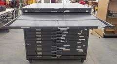 R-1138 Rolling Map/Document File Cabinet