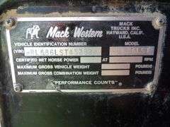 R-544  1979 Mack Commodity Truck