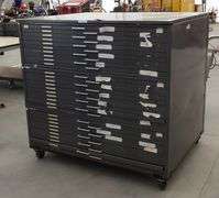 R-1138 Rolling Map/Document File Cabinet
