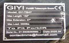 R-998 Forklift Telescoping Boom