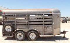 R-1283 1992 W-W Stock Trailer