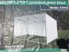 R-134 KJ Livestock Metal Shed